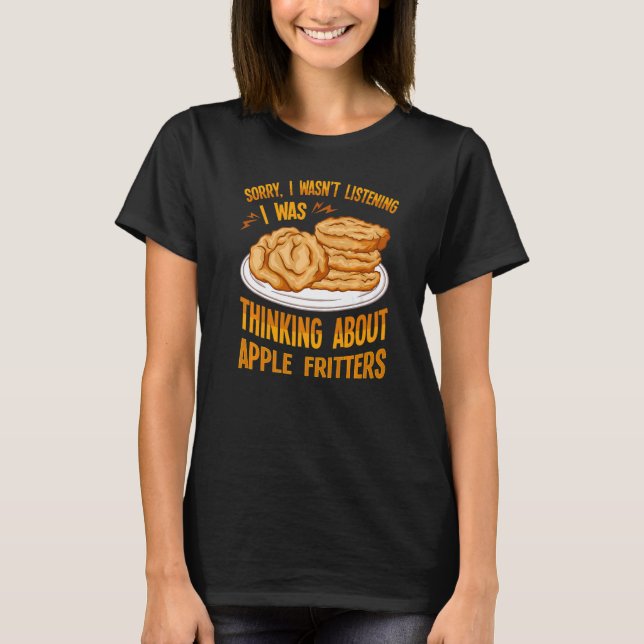 Apple Fritter Recipes Doughnuts Bread Gluten Free  T-Shirt (Front)