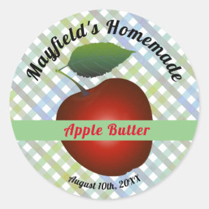 Apple Fruit Canning Jam Jar Label