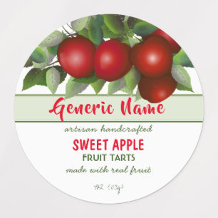 Apple Fruit Canning Package Labels