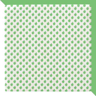 Apple Fruit Green Pattern Stone Coaster