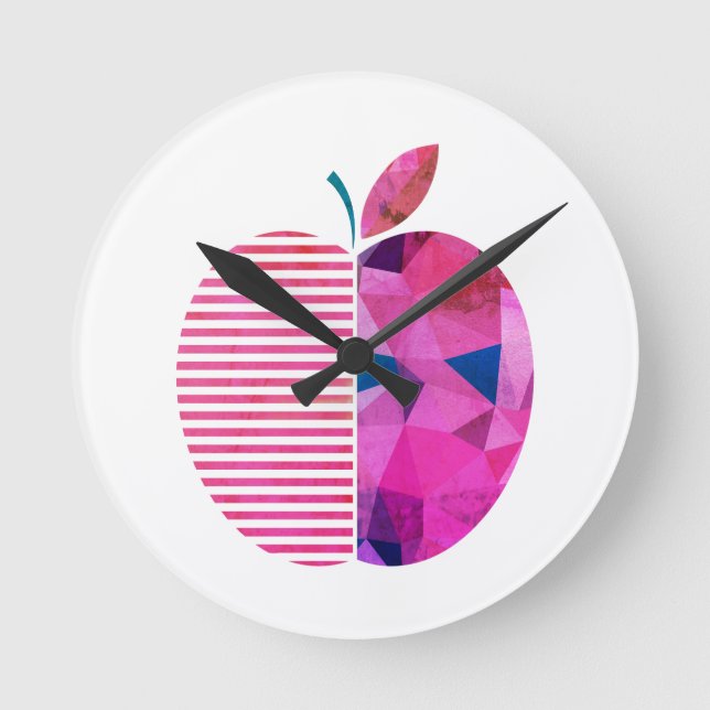 Apple, Fruit, Healthy Round Clock (Front)