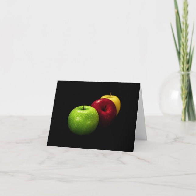 apple fruit  photograph card (Front)