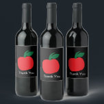 Apple Fruit Wine Label<br><div class="desc">Apple Fruit Wine Label designed by Nisha Prabhu CuteHomeGifts. Fully Customisable. Personalise with your name. Gifts for Apple (Fruit) Lovers! Gifts for Fruit Lovers. Any fruit lover is going to appreciate this thoughtful gift. Our Apple fruit wine label is the perfect gift for that special fruit lover in your life...</div>