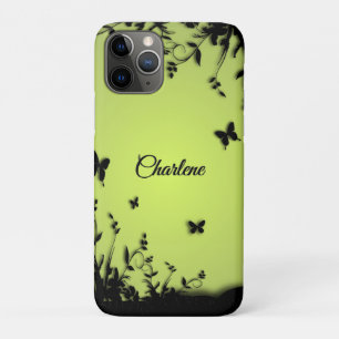 Apple Glow Butterfly Garden Personalised iPhone 11 Pro Case