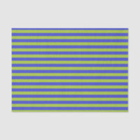 Apple Green and Blue Stripes