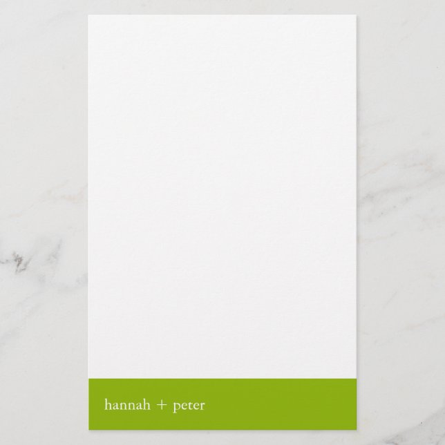 Apple Green Banner :: Stationery (Front)