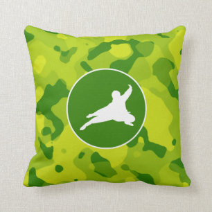Apple Green Camo; Ninja Cushion