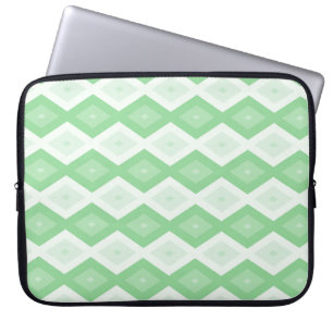 Apple green diamond pattern laptop sleeve