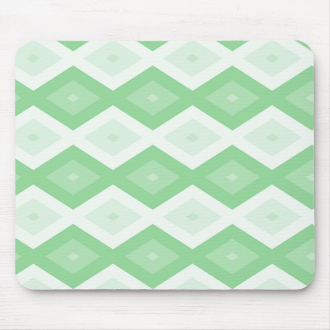 Apple green diamond pattern mouse mat (Front)