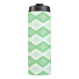 Apple green diamond pattern thermal tumbler