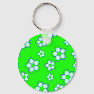 Apple Green Dreaming Lotus Key Ring
