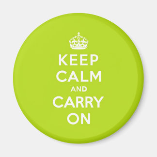 Apple Green Keep Calm and Carry On Magnet