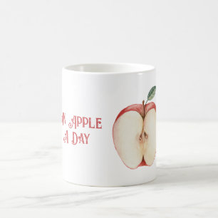 Apple Green Leaf Fruit Coffee Mug