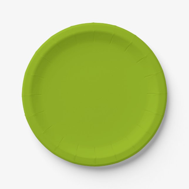 Apple Green Paper Plates (Front)