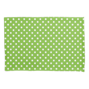 Apple green polka dots pillowcase cover sleeve