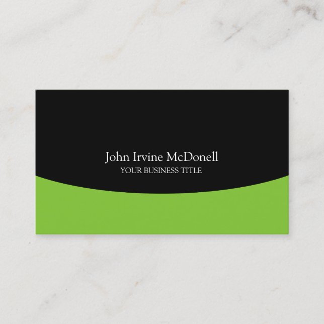 Apple Green Professional Business Consultant Business Card (Front)
