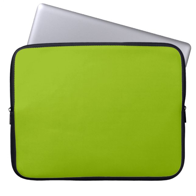Apple green (solid color)  laptop sleeve (Front)