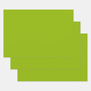Apple green (solid color)  wrapping paper sheet