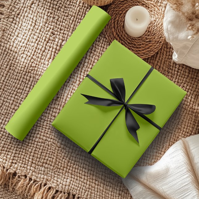 Apple Green Solid Colour | Classic | Elegant Wrapping Paper (Creator Uploaded)