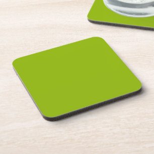 Apple green (solid colour)  coaster