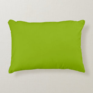 Apple green (solid colour)  decorative cushion