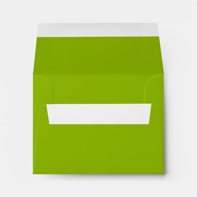 Apple green (solid colour)  envelope (Back (Bottom))