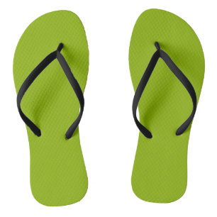 Apple green (solid colour)  flip flops