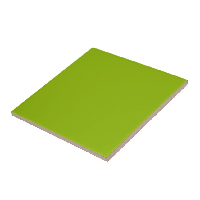 Apple green (solid colour)  tile (Side)