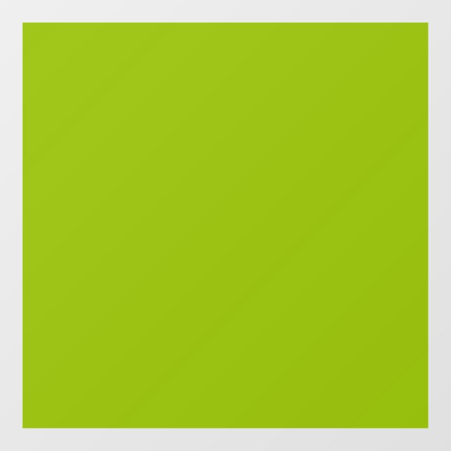 Apple green (solid colour)  window cling (Sheet)