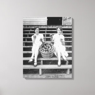 Apple Harvest Girls, 1927 Canvas Print