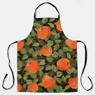 Apple Harvest: Green Leaves Vintage Apron