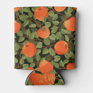 Apple Harvest: Green Leaves Vintage Can Cooler