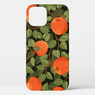 Apple Harvest: Green Leaves Vintage iPhone 12 Case
