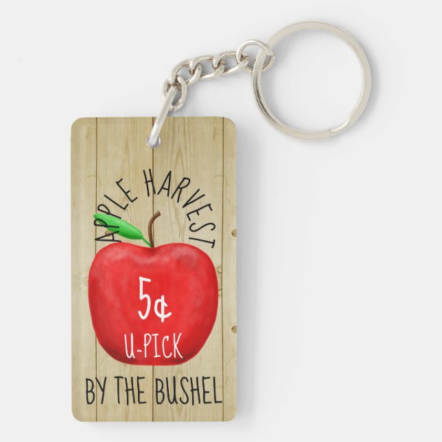 Apple Harvest Vintage Sign Key Ring (Back)