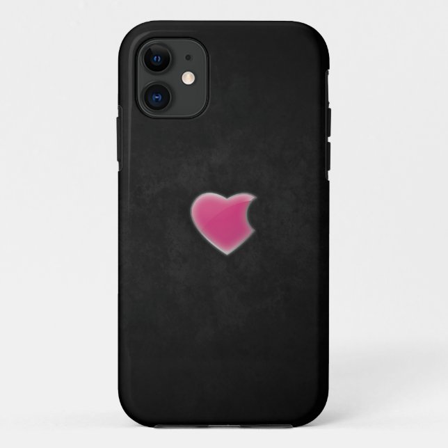 "apple" heart iphone case (Back)