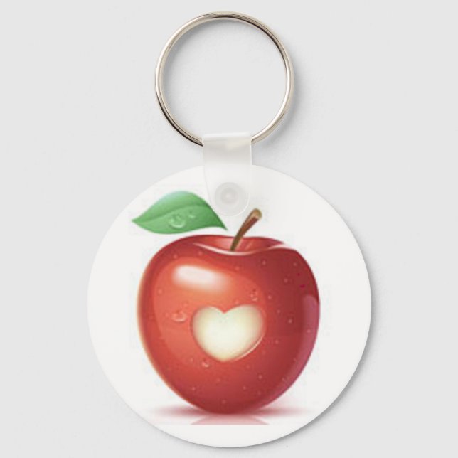Apple heart key ring (Front)