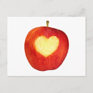 Apple Heart Postcard