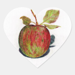 Apple Heart Sticker