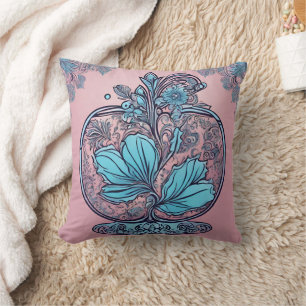Apple in Crystal Lace AI art Cushion