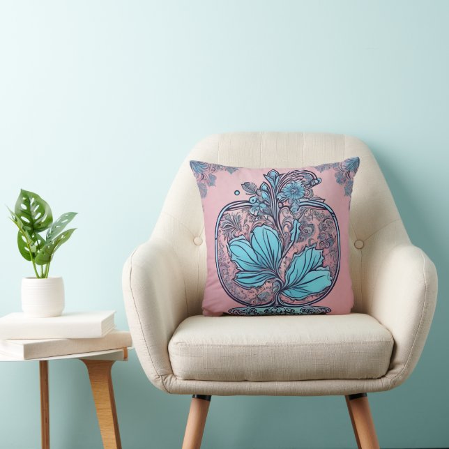 Apple in Crystal Lace AI art  Cushion (Chair)