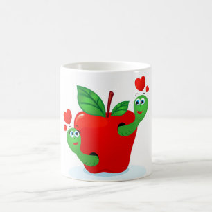 Apple in Love, white mug