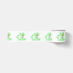 Apple Inside Grosgrain Ribbon