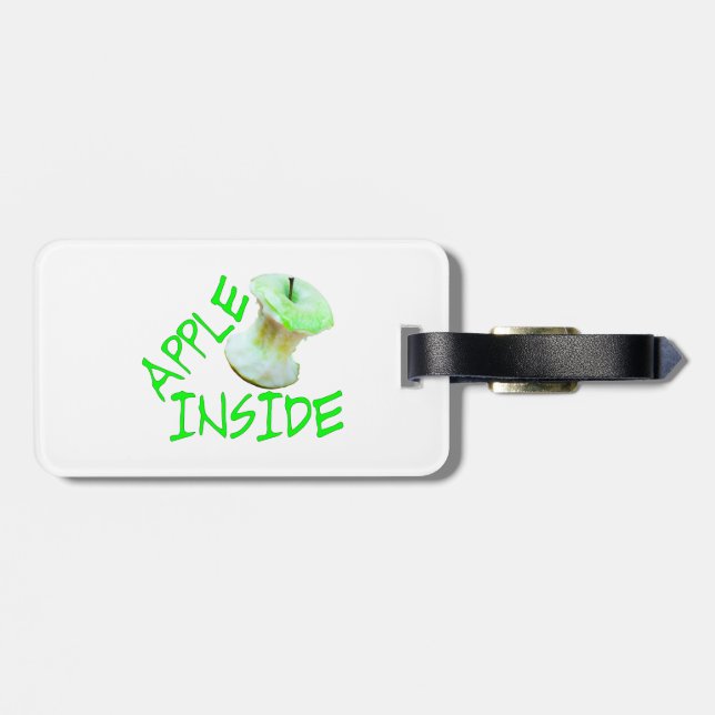 Apple Inside Luggage Tag (Back Horizontal)