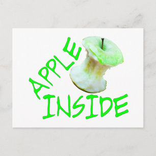 Apple Inside Postcard