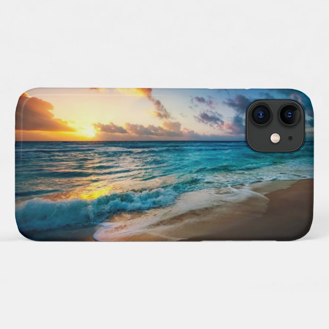 Apple iPhone 11 Case-Ocean Beach Sunset Case-Mate iPhone Case (Back (Horizontal))