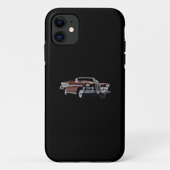 apple iphone 11 case vintage car design (Back)