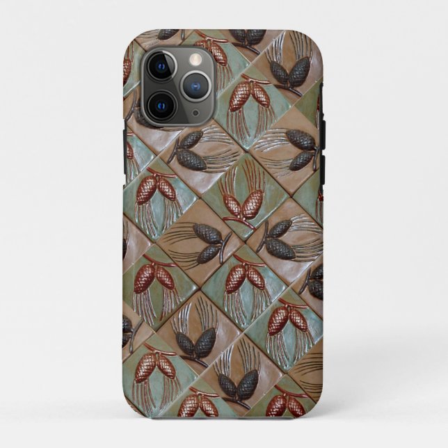 Apple iPhone 11Pro Case pinecones print (Back)