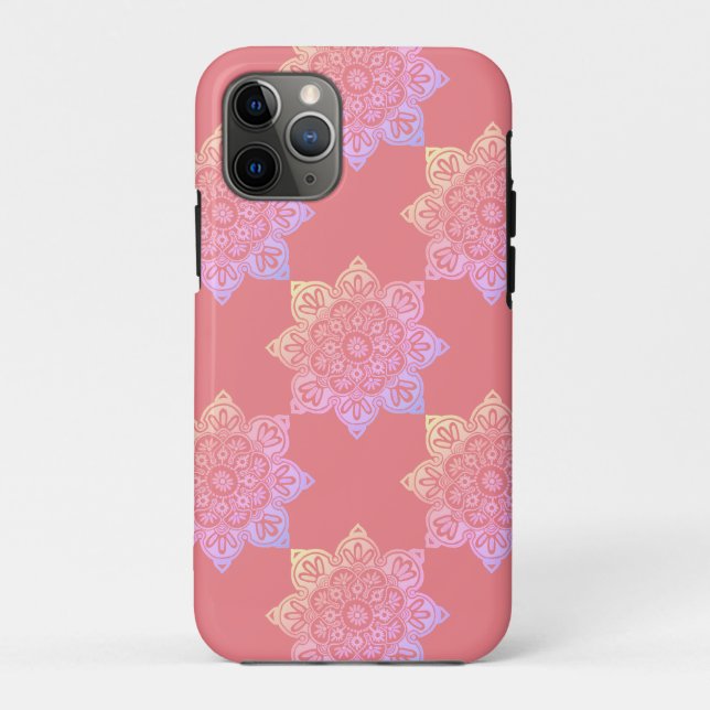 Apple iPhone 11Pro Case with  Boho Medallions (Back)