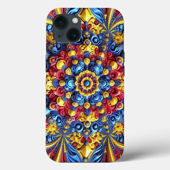 Apple iPhone 13 Case-Mate with Romanian Colours Case-Mate iPhone Case (Back)