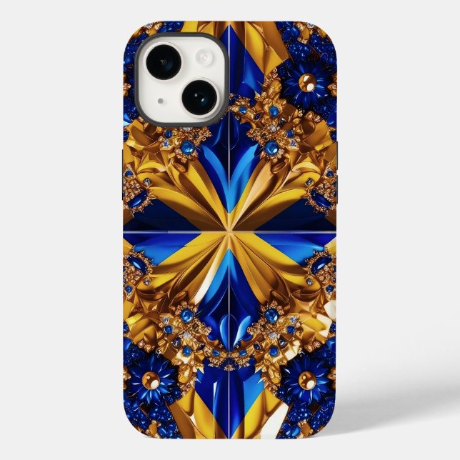 Apple iPhone 14 Case-Mate Sweden Colours Case-Mate iPhone Case (Back)